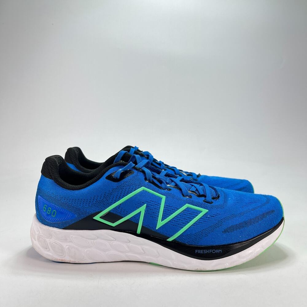 New Balance Fresh Foam 680v8 Blue Running Shoes Sneakers M680LB8 Men's Size 10